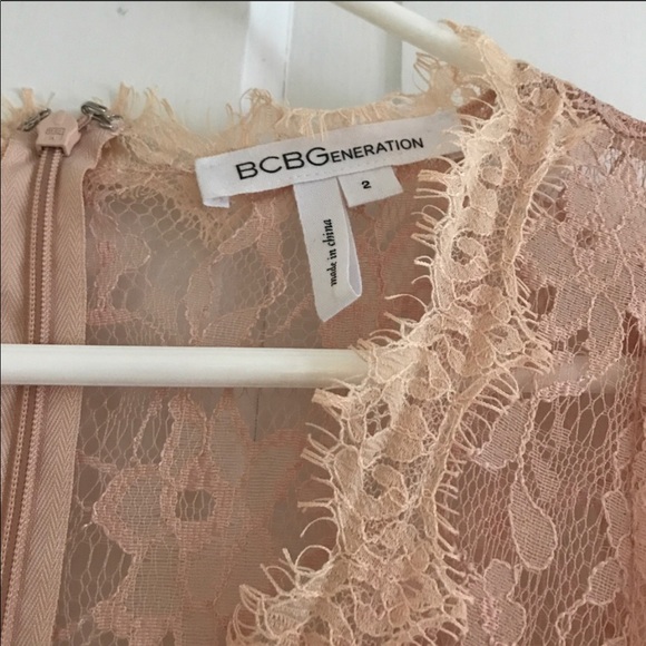 BCBG Blush Lace Dress - Picture 4 of 4
